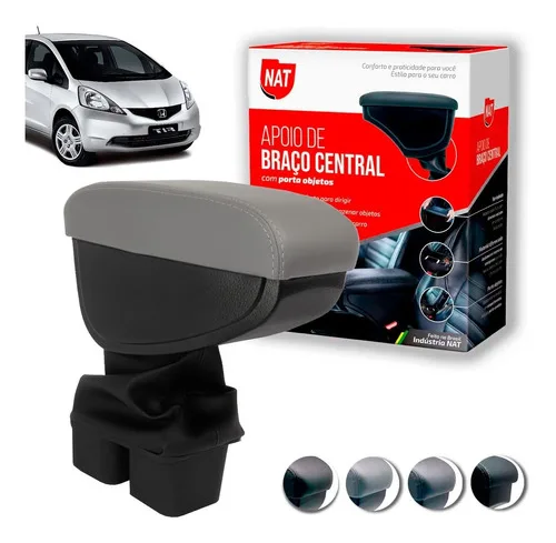 Imagem do produto Apoio De Braço Encosto Honda New Fit Ano 2009 À 2014 Couro