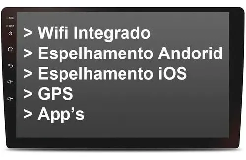 Imagem do produto Multimidia Universal Android 12 Qled Gps Wifi Carplay 9 Pol
