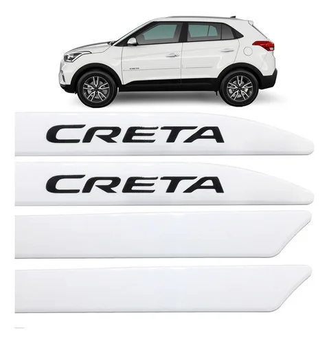 Jogo Friso Lateral Creta 2017 2018 2019 2020 Branco Polar