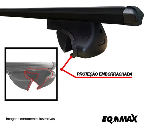 Imagem do produto Rack P/ Longar. Alpha Alum02 Preto Sandero Stepway 2008/2025