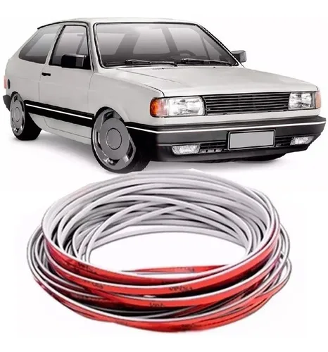 Friso Para-choque Vw Gol Gti Gts Gls 89 90 91 92 93 94 -6mts