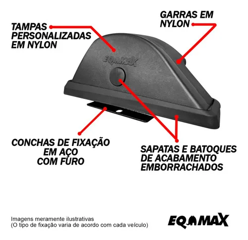 Imagem do produto Rack Eqmax New Wave Preto Ford Focus Hatch/sedan 2010 / 2013