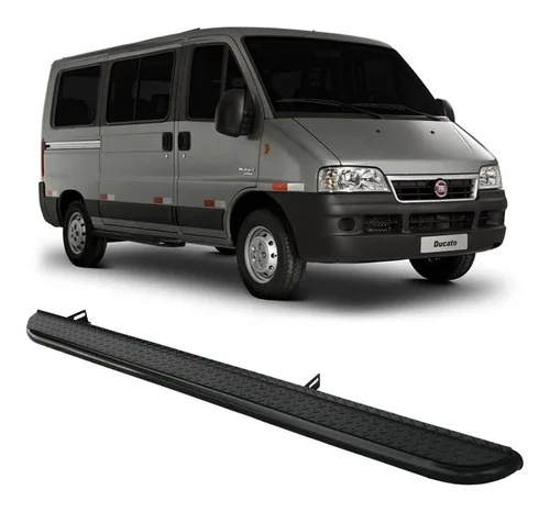 Estribo Ducato Fiat Preto Lateral Lado Passageiro Teto Baixo