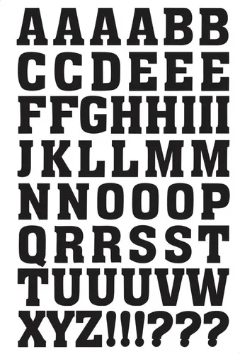 Adesivo Letras Alfabeto Completo Escrever Palavras Pratico