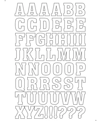 Imagem do produto Adesivo Letras Alfabeto Completo Escrever Palavras Pratico