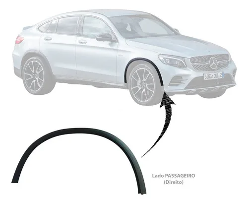 Imagem do produto Moldura Friso Paralama Dianteiro Mercedes Glc250 2018 2019