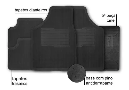Imagem do produto Jogo De Tapetes Emborrachados Pra Todos Os Modelos De Carro