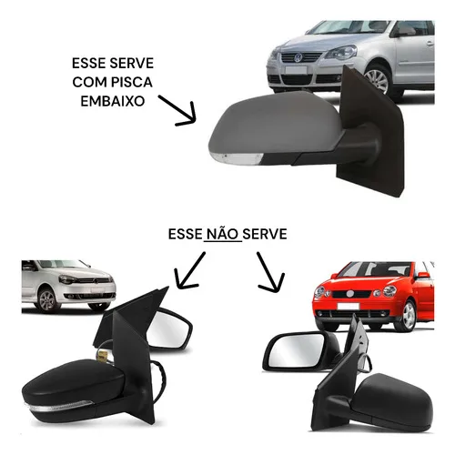 Imagem do produto Lente Espelho Retrovisor Polo 2007 2008 2009 2010 2011