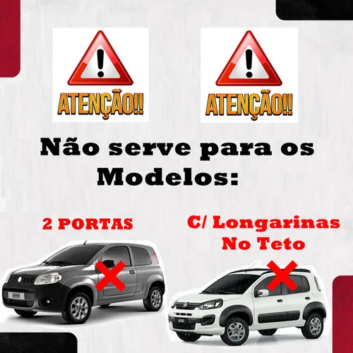 Imagem do produto Rack Teto Suporte Fiat Uno Vivace Attractive 4 Pts 11 A 19