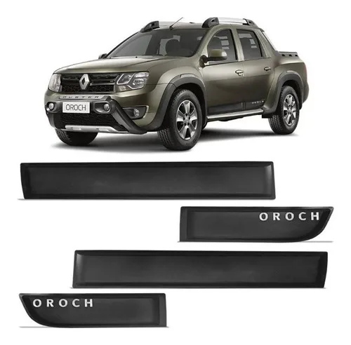 Borrachão Friso Lateral Oroch 2015 Até 2020 Preto Adesivo