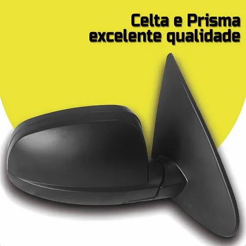 Imagem do produto Retrovisor Prisma Celta 2007 2008 2009 2010 2011 2012 13 C/c