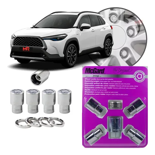 Kit Parafuso Antifurto Roda Corolla Cross 2023 2024 Original