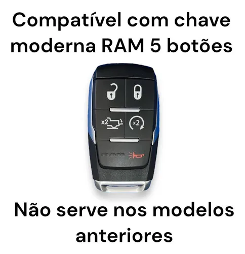 Imagem do produto Capa Chave Chaveiro Dodge Ram Rampage Rt Laramie Rebel 3500