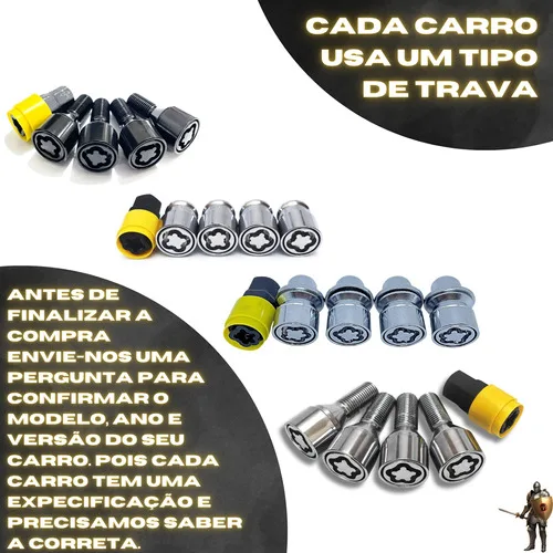 Imagem do produto Trava Parafuso Porca Antifurto De Rodas Honda Hrv Todos