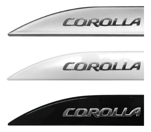 Friso Lateral Corolla 2015 16 17 2018 2019 Escrita Cromada