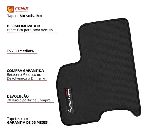 Imagem do produto Tapetes Para Tiggo 7 Sport Traseiro Inteiriço Borracha Eco