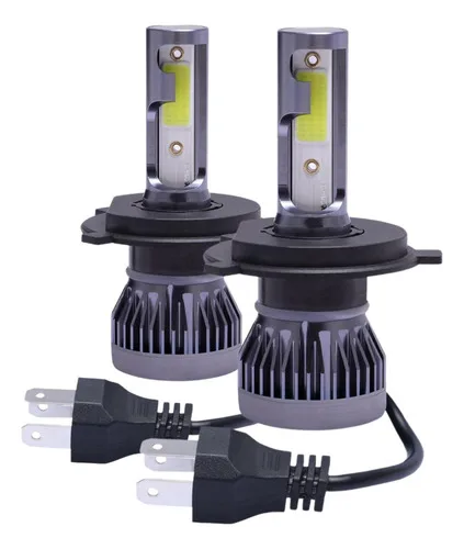 Kit Super Led Farol Alto + Baixo Foco Simples 22000 Lm Branc