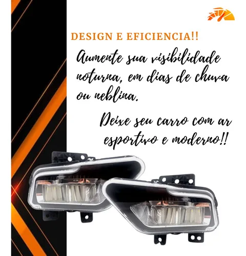 Imagem do produto Kit Farol Milha Neblina Full Led Fiat Fastback Botão Touch