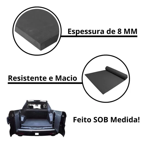 Imagem do produto Protetor Caçamba Fiat Toro Emborrachado Super Resistente