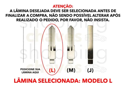 Imagem do produto Chave Canivete Celta Corsa Astra Agile Prisma Montana Vectra