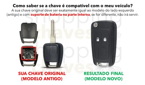 Imagem do produto Chave Canivete Celta Corsa Astra Agile Prisma Montana Vectra