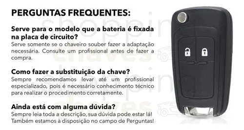 Imagem do produto Chave Canivete Celta Corsa Astra Agile Prisma Montana Vectra