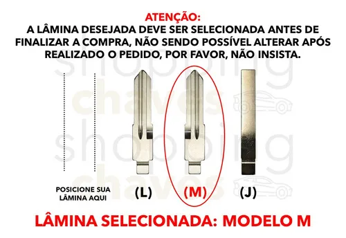 Imagem do produto Chave Canivete Celta Corsa Astra Agile Prisma Montana Vectra