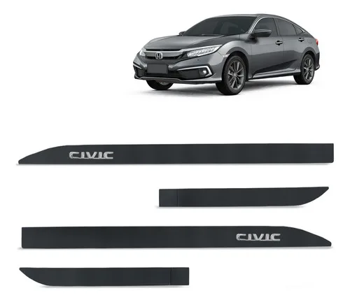Friso Lateral Civic 2017 A 2023 Cinza Basalto Alto Relevo