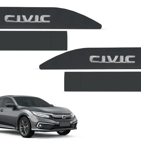 Imagem do produto Friso Lateral Civic 2017 A 2023 Cinza Basalto Alto Relevo