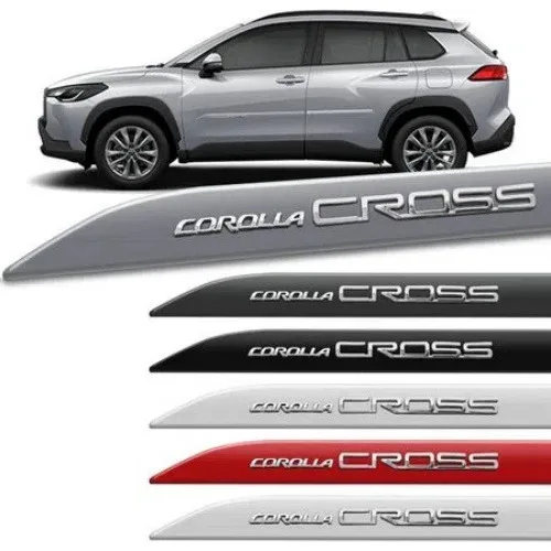 Jogo Friso Lateral Toyota Corolla Cross 2024 Cromado
