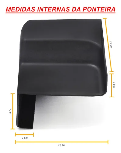Imagem do produto Ponteira Estribo Preto Fosco Attack Ecosport 2018 2019 2020