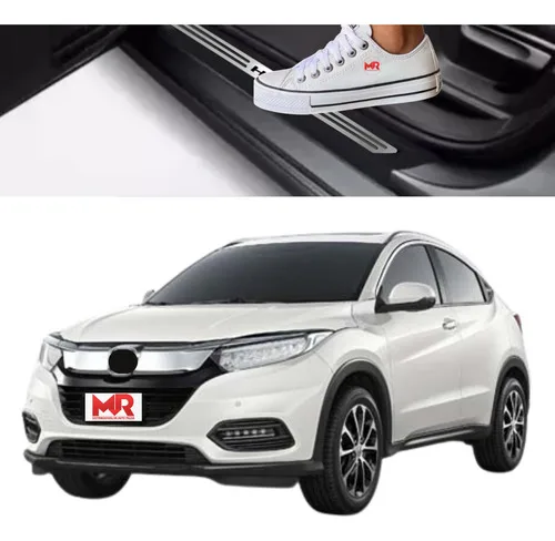 Imagem do produto Soleira Proteção Porta Aço Inox + Adesivo Poroso Honda Hr-v