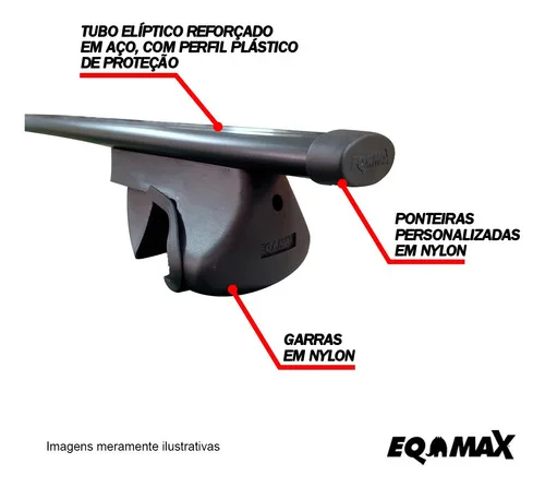 Imagem do produto Rack P/ Longarinas Alpha Aço 03 Citroen Aircross 2010/2015