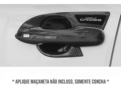 Imagem do produto Aplique Concha Maçaneta Corolla Cross Fibra Carbono Vo6