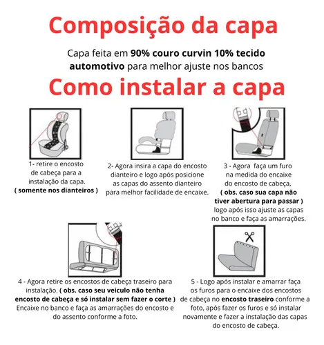 Imagem do produto Capa Para Banco Tecido Estofado Original Gol Fox Voyage Polo
