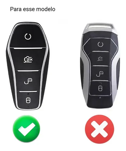 Imagem do produto Capa Couro Chave Presencial Carro Ev Byd Song Dolphin Mini