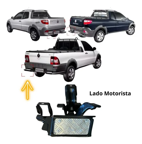Imagem do produto Estribo Traseiro Strada 2008 Até 2020 Mod Original Esquerdo