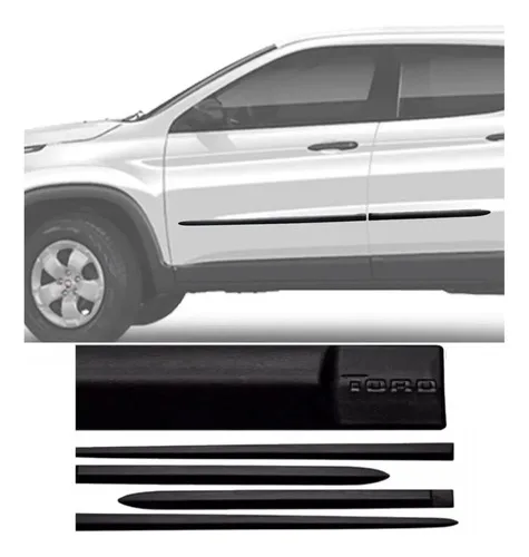 Friso Lateral Borrachão Fiat Toro 4 Portas Modelo Original