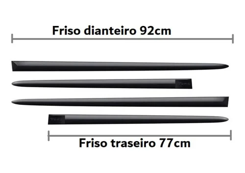Imagem do produto Friso Lateral Borrachão Fiat Toro 4 Portas Modelo Original