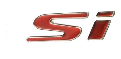 Imagem do produto Emblema Si Vermelho C/ Cromado Linha Honda Civic