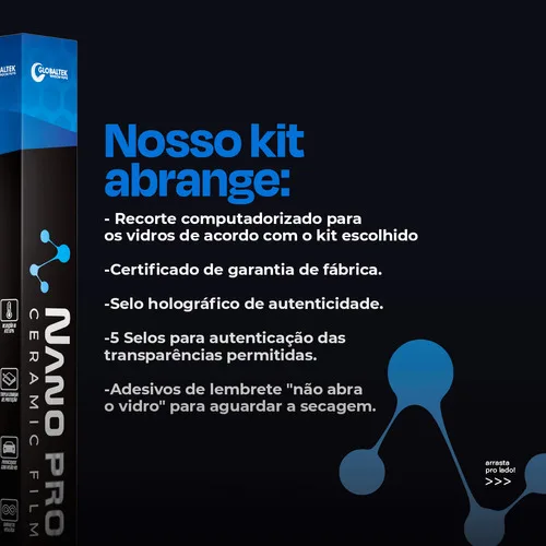 Imagem do produto Película Nano Cerâmica Térmica Chery Tiggo 7 Sport 2023-2025