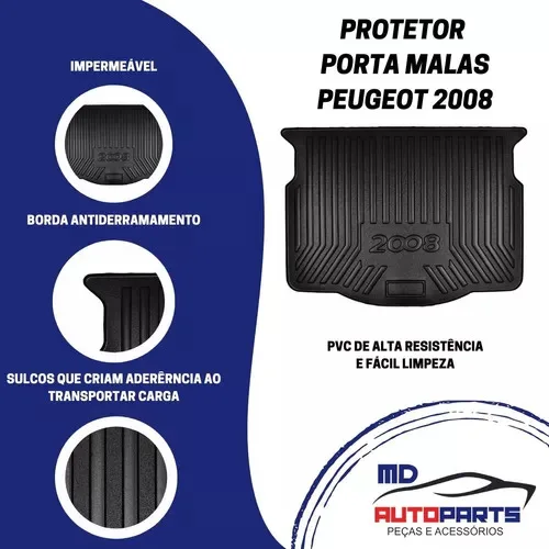 Imagem do produto Tapete Bandeja Para Peugeot 2008 Protetor Porta Mala Premium