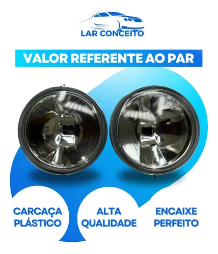 Imagem do produto Par Farol Auxiliar Crossfox 2003 2004 2005 2006 2007 2008 09