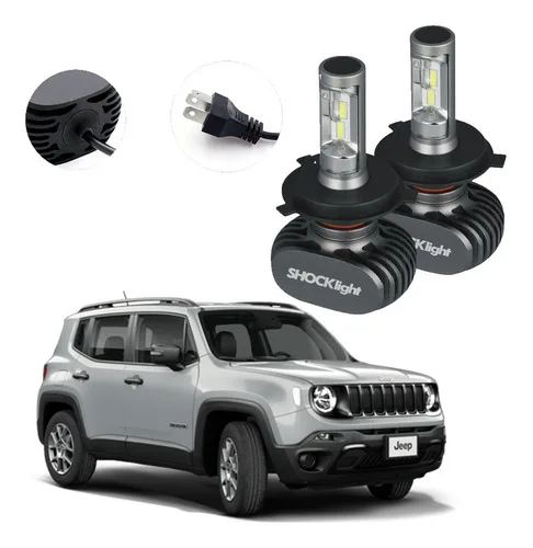 Kit Shocklight Ultraled Farol Alto Baixo Renegade 2016 2017