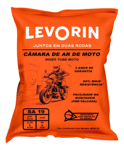Câmara De Ar Moto Sa-19 Bros Levorin