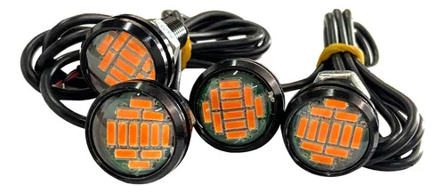 Imagem do produto Kit 4 Led Grade Luz Âmbar Caminhonete Strada F250 Ranger S10