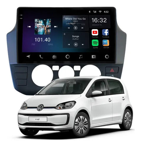 Multimidia Aikon Core Red Vw Up 2018 Acima 2ram 64gb 9'