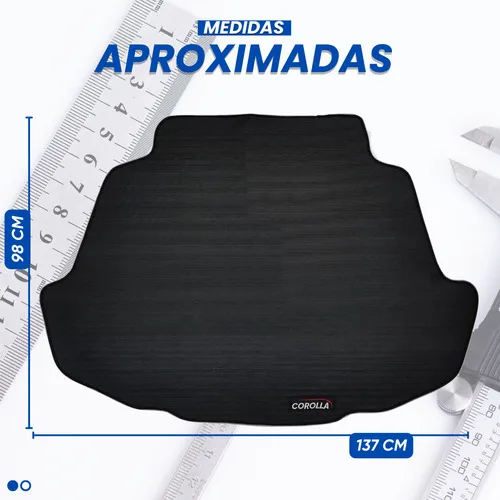 Imagem do produto Tapete Corolla 2018 A 2019 Porta Malas Protetor Emborrachado