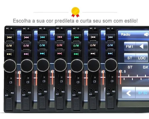 Imagem do produto Central Multimídia Universal Mp5 2din Moldura + Câmera De Ré