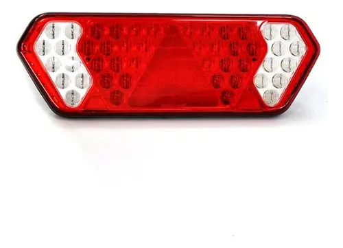 Imagem do produto Par Lanterna Traseira Guerra Led Caminhão Carreta 12v 24v